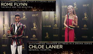 2018 Daytime Emmys: General Hospital's Chloe Lanier and The Bold and the Beautiful's Rome Flynn win first Daytime Emmys